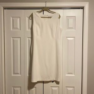 White sleeveless Kasper Business Dress